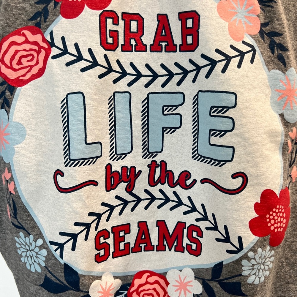 Womens shirt Jadelyn Brooke Baseball Mom Softball Team  Grey Sports. MEDIUM